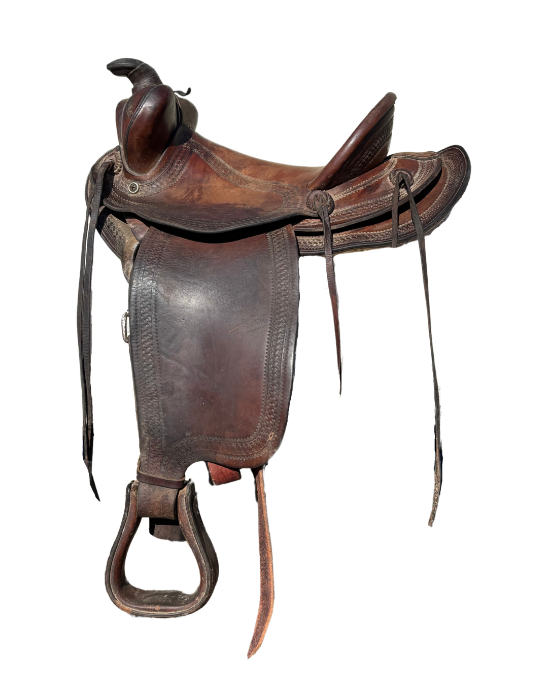 Vintage Heydt & Streib • Roping Saddle • 13”>