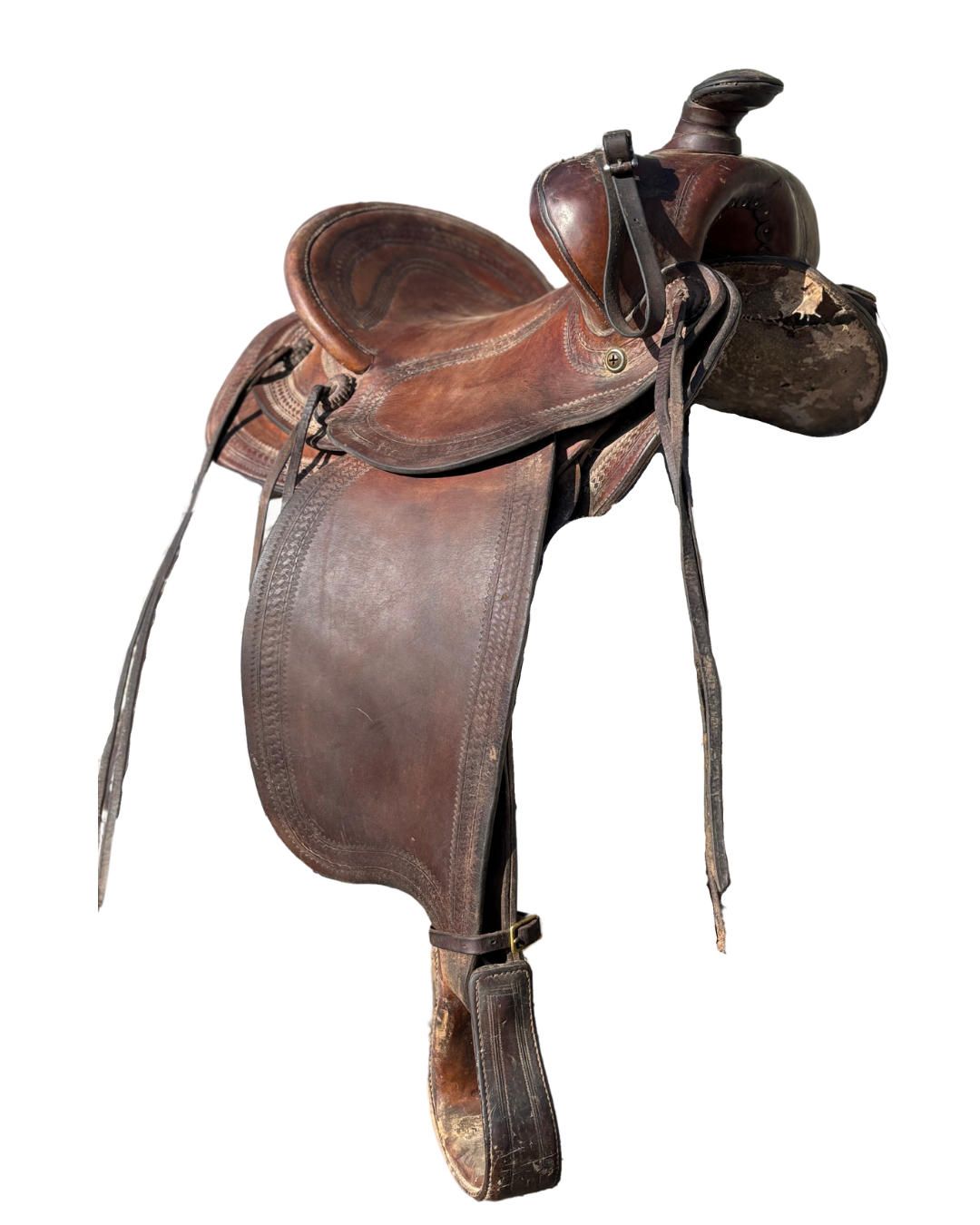 Vintage Heydt & Streib • Roping Saddle • 13”>